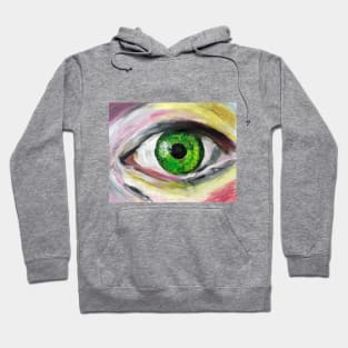 Green Eye Painting Hoodie